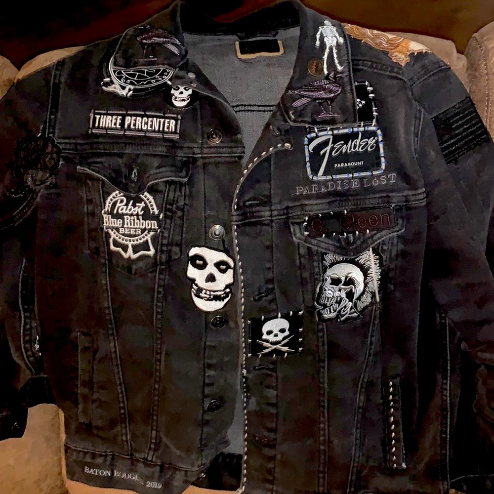Custom Paradise Lost Blackish SNARLIN’ MAD Denim Jacket by Cody Cleen